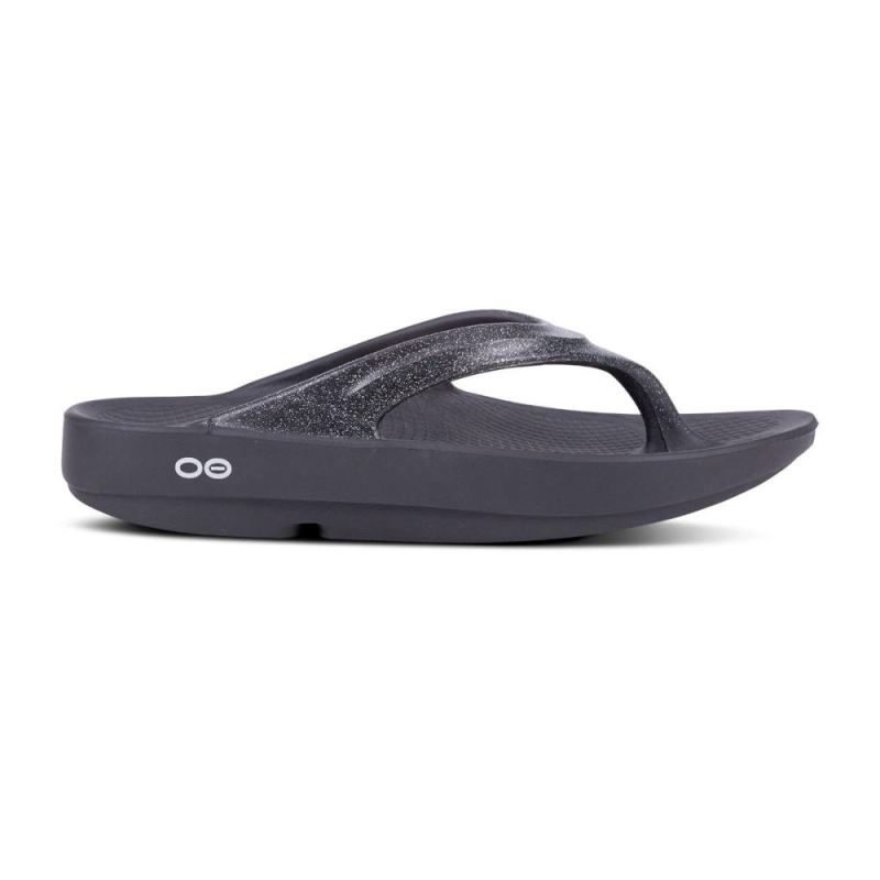 Oofos Women's OOlala Luxe Sandal - Platinum Sparkle