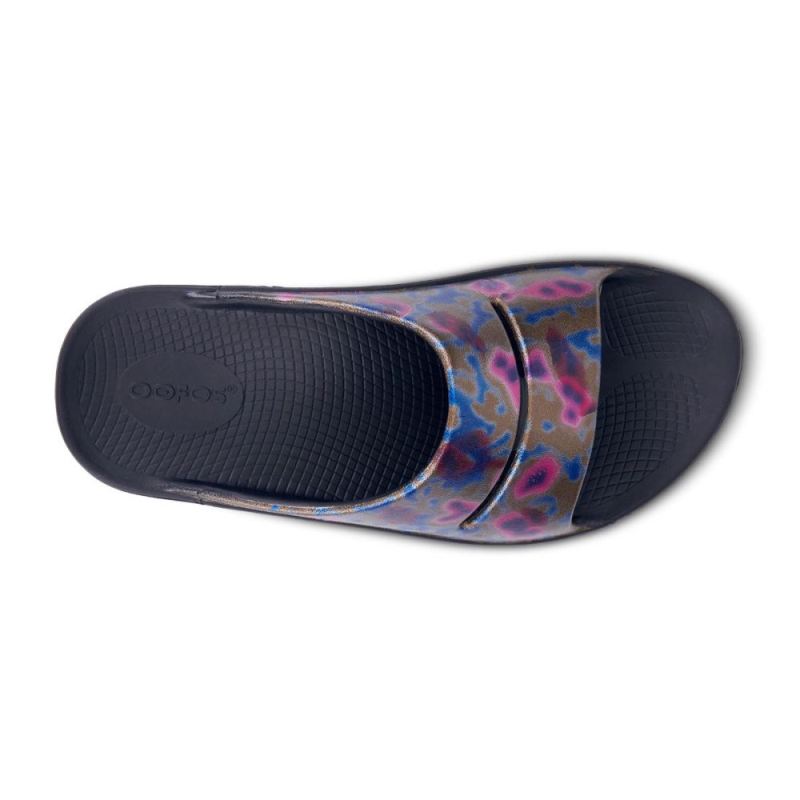 Oofos Women's OOahh Luxe Slide Sandal - Kaleidoscope