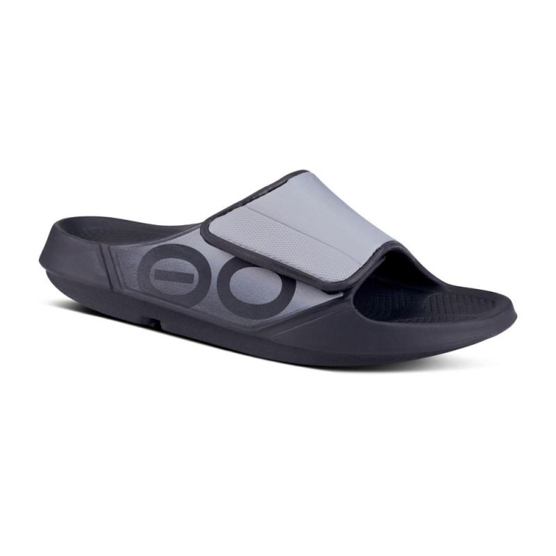 Oofos Women's OOahh Sport Flex Sandal- Gray