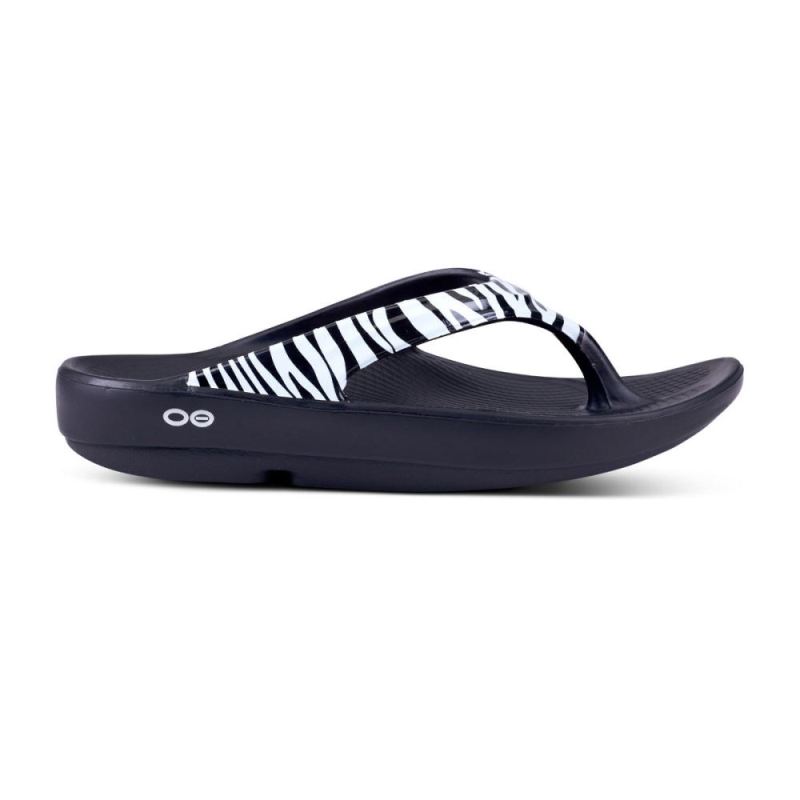 Oofos Women's OOlala Limited Sandal - Zebra