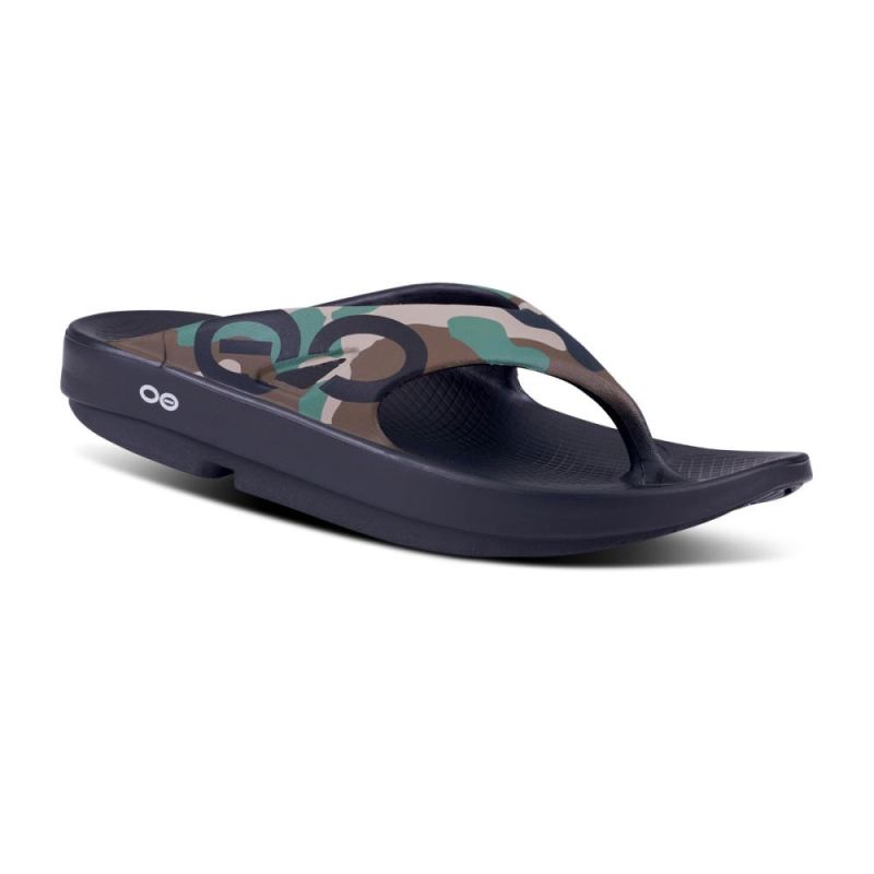 Oofos Men's OOriginal Sport Sandal - Woodland Camo