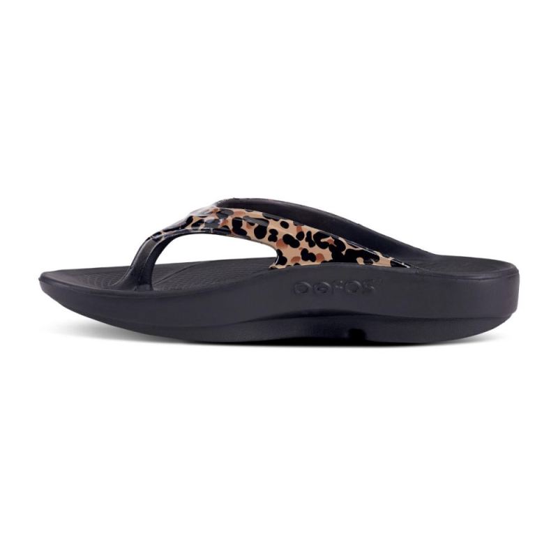 Oofos Women's OOlala Limited Sandal - Leopard