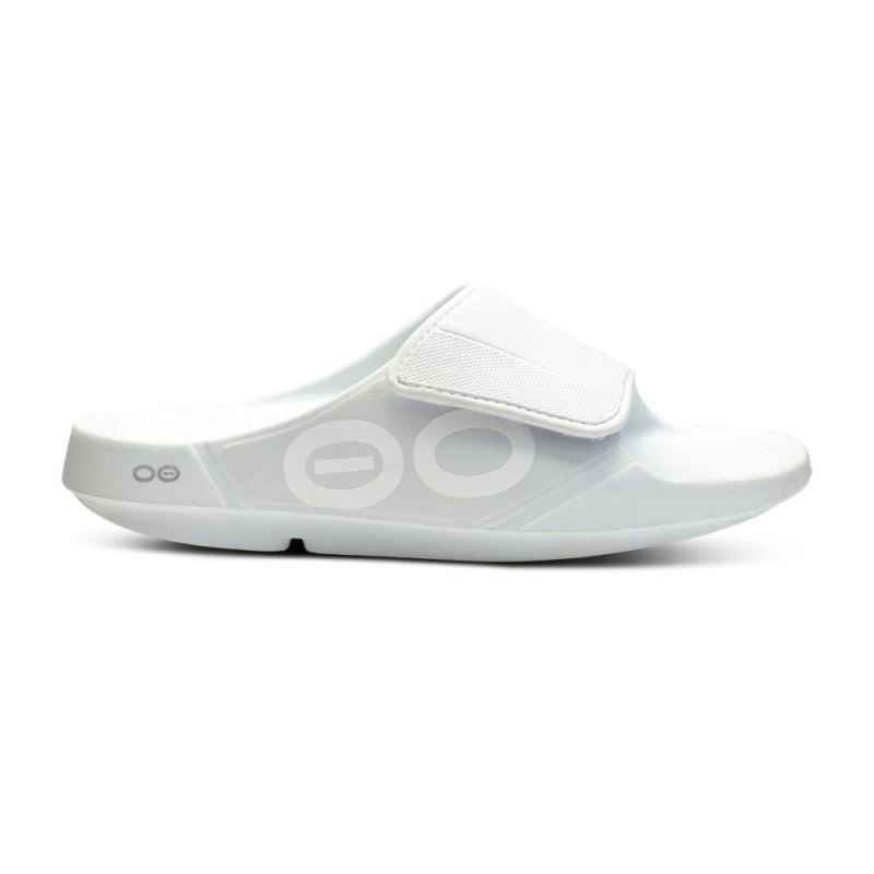 Oofos Women's OOahh Sport Flex Sandal - White