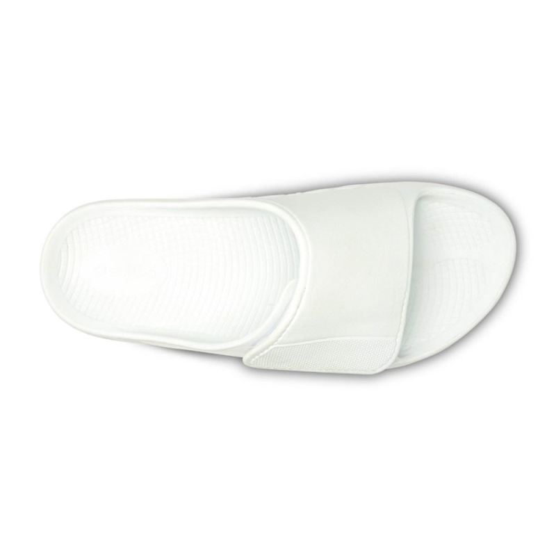 Oofos Men's OOahh Sport Flex Sandal - White