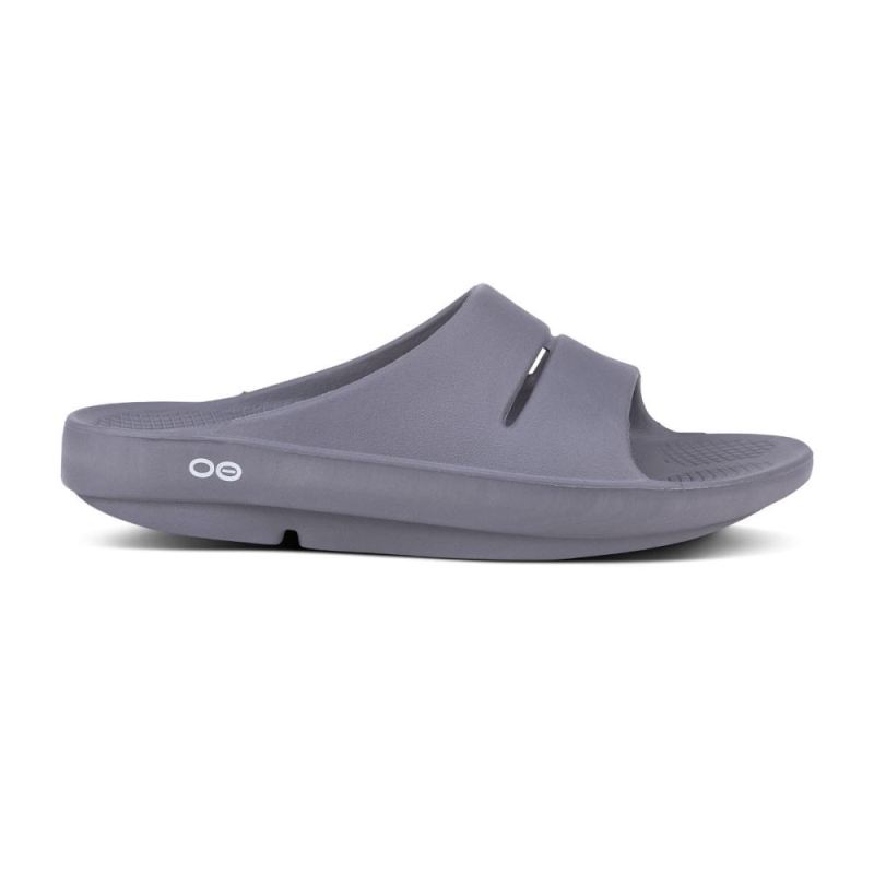 Oofos Men's OOahh Slide Sandal - Slate