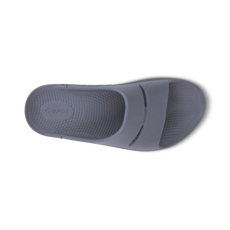 Oofos Men's OOahh Slide Sandal - Slate