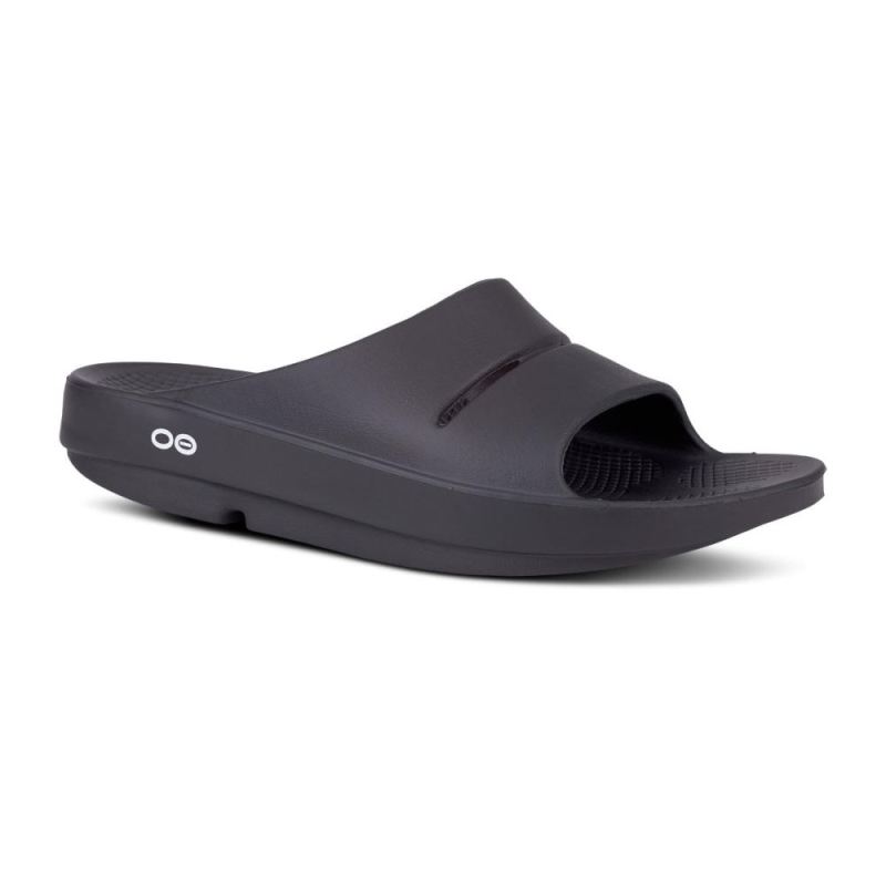 Oofos Women's OOahh Slide Sandal - Black