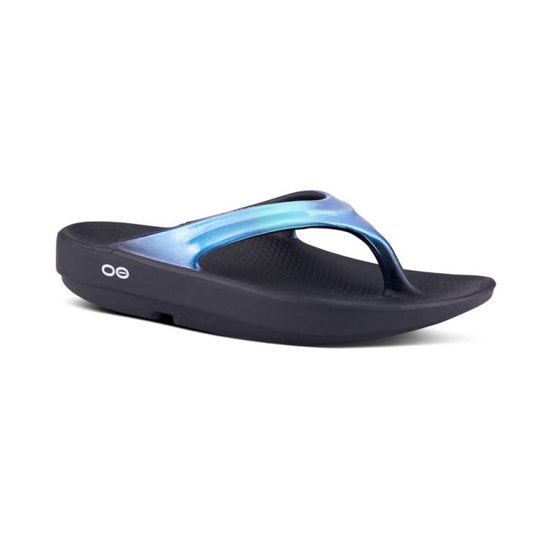 OOfos Women's Oolala Luxe Sandal - Atlantis