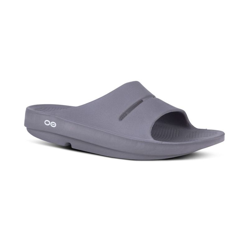 OOfos Men's Ooahh Slide Sandal - Slate
