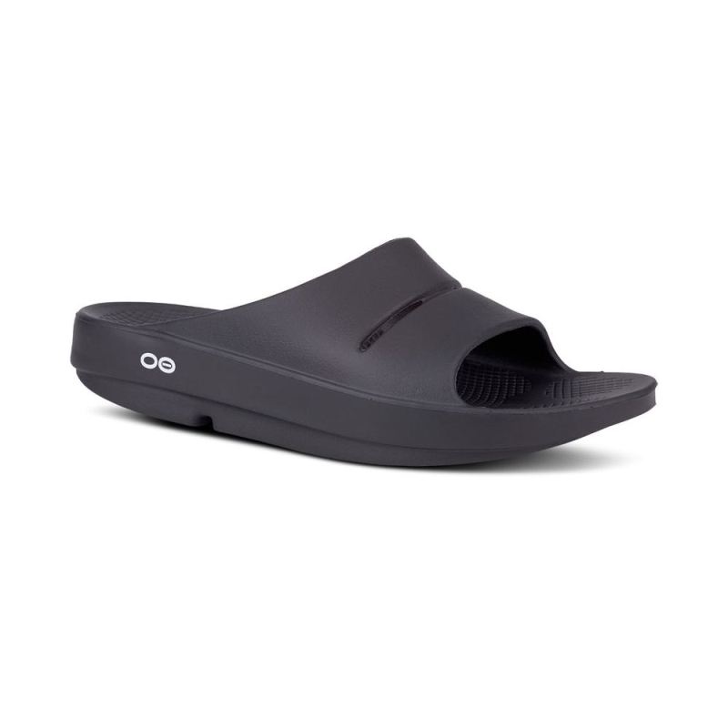 OOfos Women's Ooahh Slide Sandal - Black