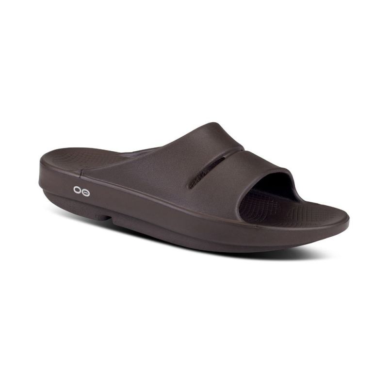 OOfos Women's Ooahh Slide Sandal - Mocha