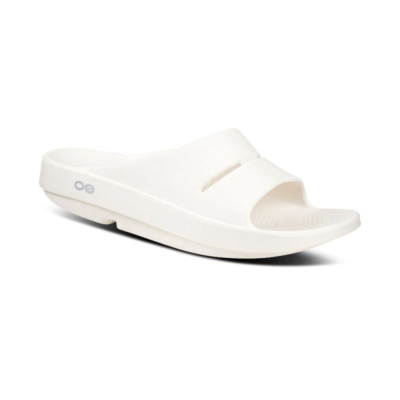 OOfos Women's Ooahh Slide Sandal - Eggnog