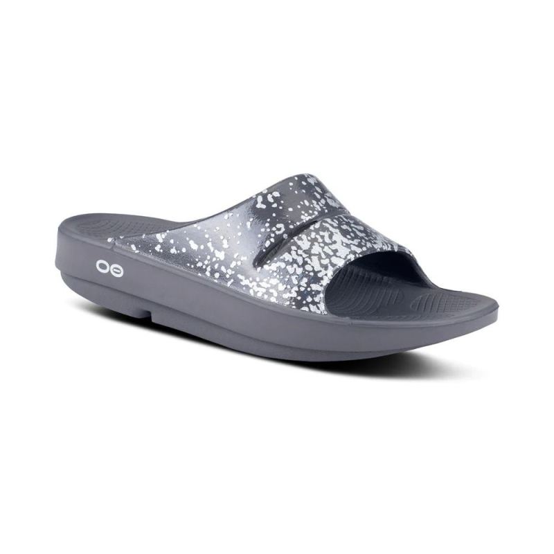 OOfos Women's Ooahh Limited Slide Sandal - Prosecco Pop