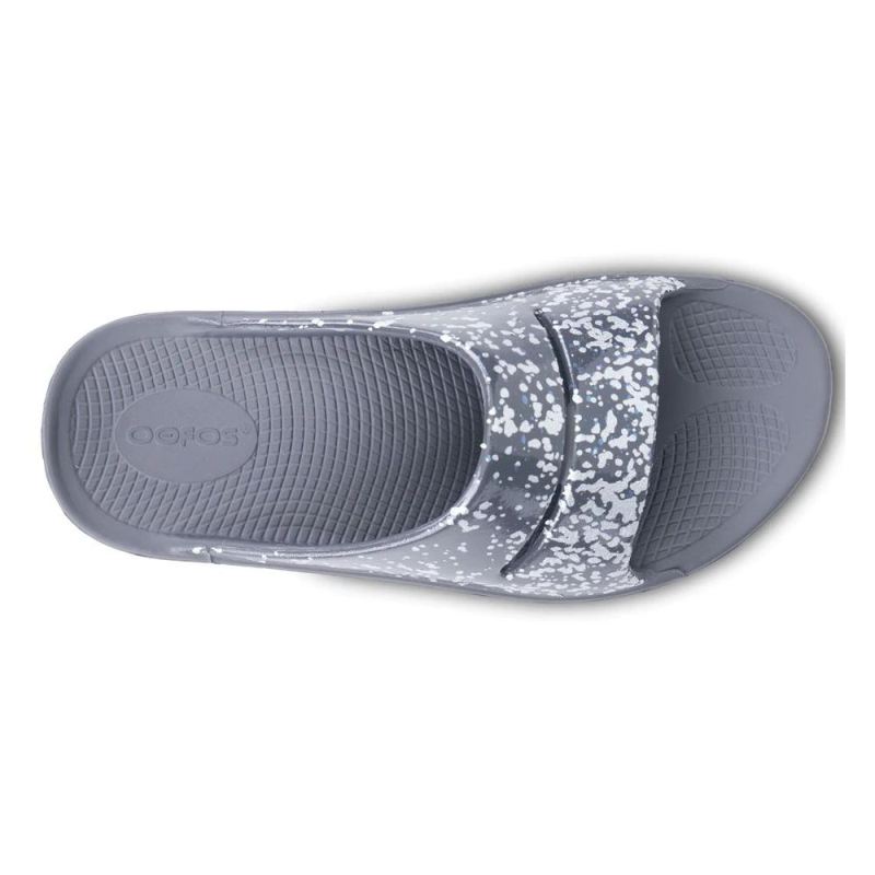 OOfos Women's Ooahh Limited Slide Sandal - Prosecco Pop