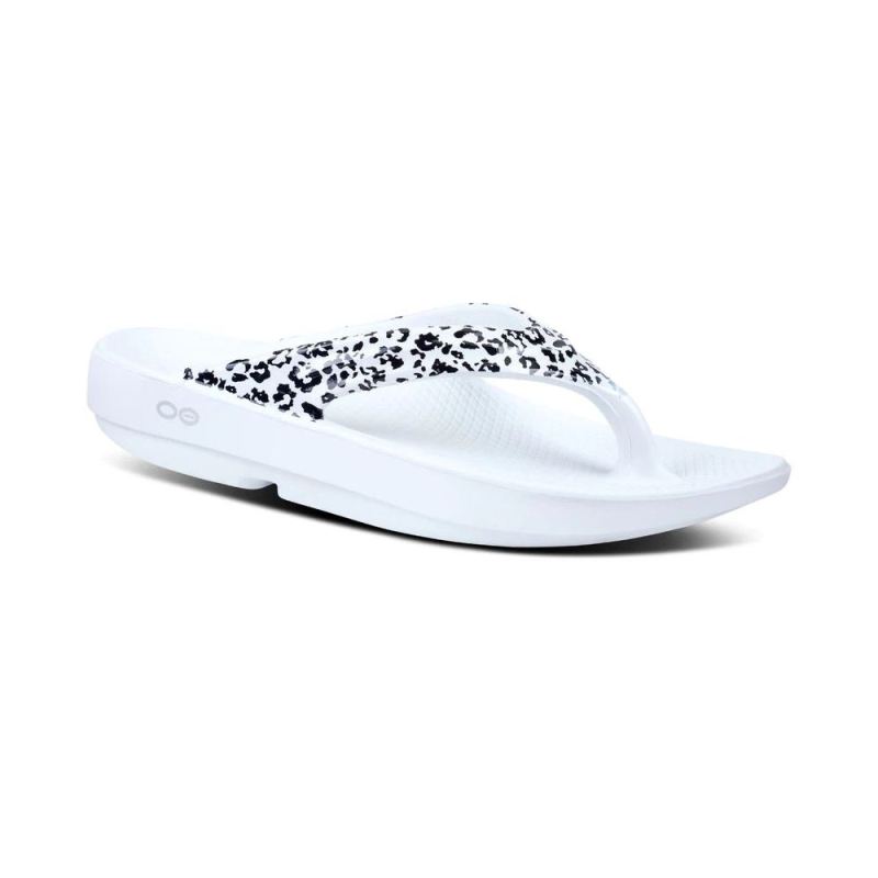 OOfos Women's Oolala Limited Sandal - Snow Leopard [Oofos40207975219315 ...